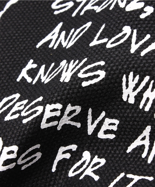 WEGO（ウィゴー）の「WEGO/コミックトートバッグ（トートバッグ・メンズ・ホワイト/ブラック・FREE）」の7枚目の写真