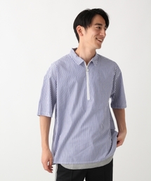 RAGEBLUE | ハーフZIPシャツ/796614(シャツ/ブラウス)