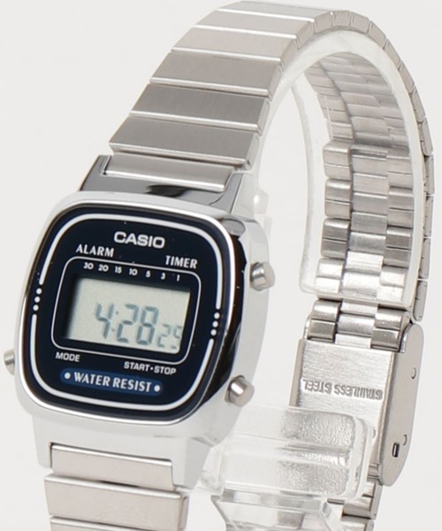 CASIO(カシオ)の「CASIO カシオ/ クォーツ 腕時計 スタンダード デジタル ステンレスベルト 日常生活用防水 //// LAメタルシリーズ(デジタル腕時計・メンズ・シルバー×ブラック/シルバー×ブルー/シルバー系その他/シルバー・FREE)」の7枚目の写真