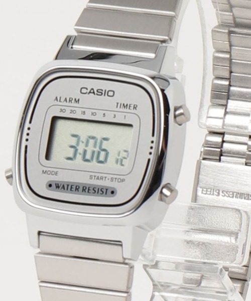 CASIO(カシオ)の「CASIO カシオ / クォーツ 腕時計 スタンダード デジタル ステンレスベルト 日常生活用防水 //// LAメタルシリーズ(デジタル腕時計・メンズ・シルバー×ブラック/シルバー×ブルー/シルバー系その他/シルバー・FREE)」の5枚目の写真