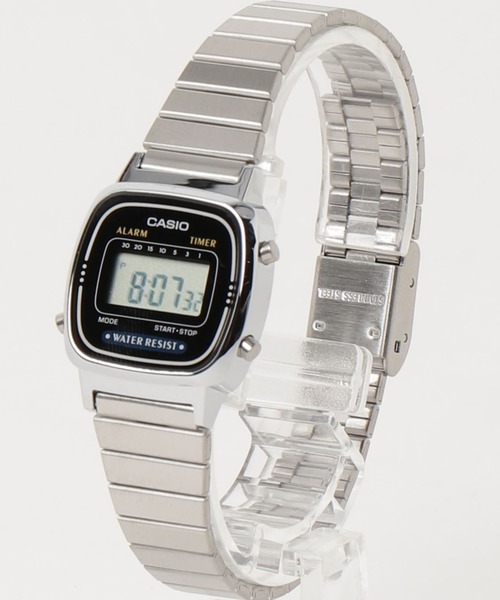 CASIO(カシオ)の「CASIO カシオ / クォーツ 腕時計 スタンダード デジタル ステンレスベルト 日常生活用防水 //// LAメタルシリーズ(デジタル腕時計・メンズ・シルバー×ブラック/シルバー×ブルー/シルバー系その他/シルバー・FREE)」の6枚目の写真