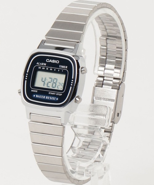 CASIO(カシオ)の「CASIO カシオ / クォーツ 腕時計 スタンダード デジタル ステンレスベルト 日常生活用防水 //// LAメタルシリーズ(デジタル腕時計・メンズ・シルバー×ブラック/シルバー×ブルー/シルバー系その他/シルバー・FREE)」の8枚目の写真
