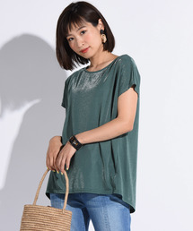 Willful by lipstar | 【Willful by lipstar】ラメ天竺タックカットソー(Tシャツ/カットソー)