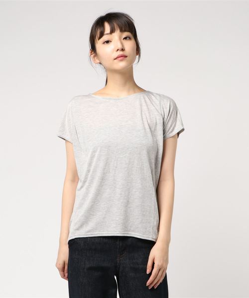 Willful by lipstar（ウィルフル バイ リップスター）の「【Willful by lipstar】ラメ天竺タックカットソー（Tシャツ/カットソー・レディース・ブラック/グレー/オフホワイト/グリーン・M）」の9枚目の写真