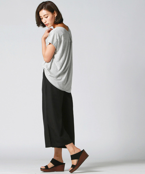 Willful by lipstar（ウィルフル バイ リップスター）の「【Willful by lipstar】ラメ天竺タックカットソー（Tシャツ/カットソー・レディース・ブラック/グレー/オフホワイト/グリーン・M）」の19枚目の写真