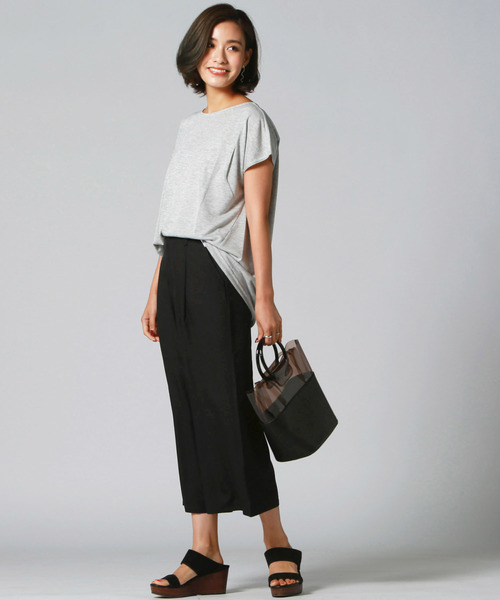 Willful by lipstar（ウィルフル バイ リップスター）の「【Willful by lipstar】ラメ天竺タックカットソー（Tシャツ/カットソー・レディース・ブラック/グレー/オフホワイト/グリーン・M）」の20枚目の写真