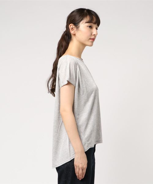 Willful by lipstar（ウィルフル バイ リップスター）の「【Willful by lipstar】ラメ天竺タックカットソー（Tシャツ/カットソー・レディース・ブラック/グレー/オフホワイト/グリーン・M）」の5枚目の写真