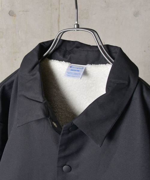 Champion（チャンピオン）の「Champion×SHIPS JET BLUE: 別注 スリーブロゴプリント コーチジャケット◇（ブルゾン・メンズ・ブラック/ブラウン/ネイビー・SMALL/MEDIUM/LARGE）」の7枚目の写真