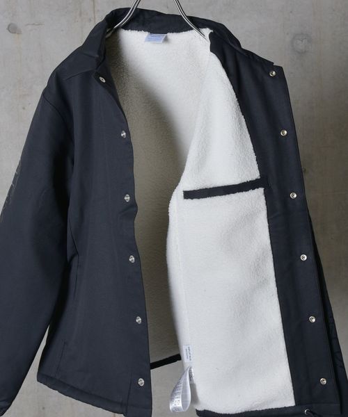 Champion（チャンピオン）の「Champion×SHIPS JET BLUE: 別注 スリーブロゴプリント コーチジャケット◇（ブルゾン・メンズ・ブラック/ブラウン/ネイビー・SMALL/MEDIUM/LARGE）」の13枚目の写真
