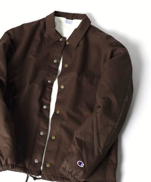 Champion（チャンピオン）の「Champion×SHIPS JET BLUE: 別注 スリーブロゴプリント コーチジャケット◇（ブルゾン・メンズ・ブラック/ブラウン/ネイビー・SMALL/MEDIUM/LARGE）」の18枚目の写真