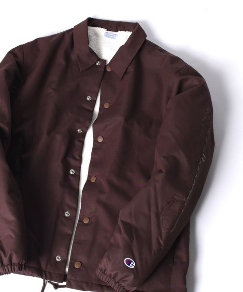 Champion（チャンピオン）の「Champion×SHIPS JET BLUE: 別注 スリーブロゴプリント コーチジャケット◇（ブルゾン・メンズ・ブラック/ブラウン/ネイビー・SMALL/MEDIUM/LARGE）」の21枚目の写真