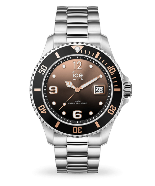 ICE WATCH(アイスウォッチ)の「「Ice-Watch アイスウォッチ」ICE STEEL アイススティール スティールバンド(アナログ腕時計・メンズ・ブラック/ネイビー/ブルー/シルバー/シルバー系その他/ライトピンク/ゴールド/ライトブルー/グリーン/ピンクゴールド/シルバー×ゴールド・LARGE/MEDIUM/SMALL/X-LARGE)」の9枚目の写真