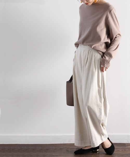 classicalelf（クラシカルエルフ）の「コーデュロイワイドパンツ（その他パンツ・レディース・ブラック/グレー/モカ/ベージュ/アイボリー・SMALL/MEDIUM/LARGE/X-LARGE）」の22枚目の写真