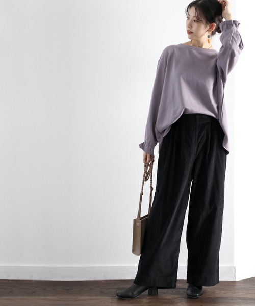 classicalelf（クラシカルエルフ）の「コーデュロイワイドパンツ（その他パンツ・レディース・ブラック/グレー/モカ/ベージュ/アイボリー・SMALL/MEDIUM/LARGE/X-LARGE）」の17枚目の写真