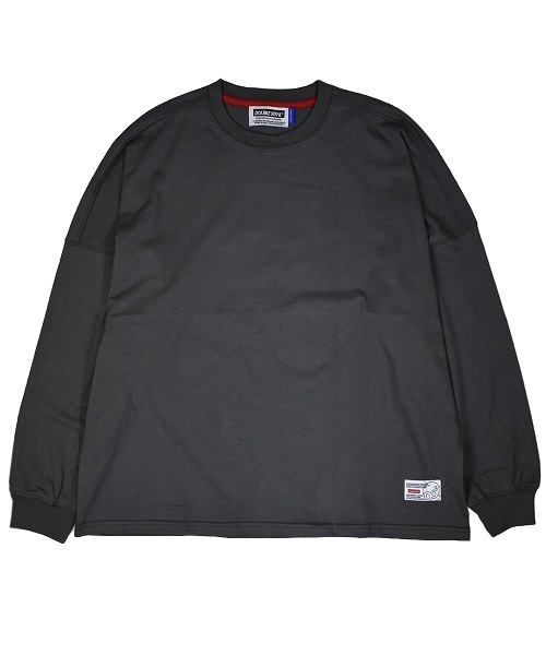 DOUBLE STEAL(ダブルスティール)の「Drop Shoulder Big Tee 長袖シャツ(Tシャツ/カットソー・メンズ・ホワイト/ブラック/グレー・MEDIUM/LARGE/X-LARGE)」の9枚目の写真