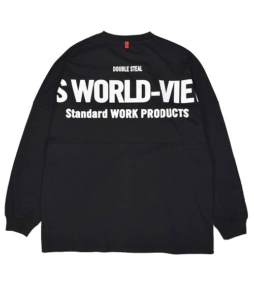 DOUBLE STEAL(ダブルスティール)の「Drop Shoulder Big Tee 長袖シャツ(Tシャツ/カットソー・メンズ・ホワイト/ブラック/グレー・MEDIUM/LARGE/X-LARGE)」の13枚目の写真