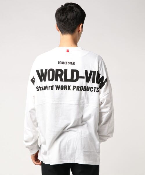 DOUBLE STEAL(ダブルスティール)の「Drop Shoulder Big Tee 長袖シャツ(Tシャツ/カットソー・メンズ・ホワイト/ブラック/グレー・MEDIUM/LARGE/X-LARGE)」の17枚目の写真