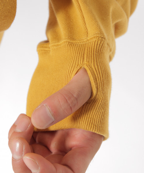 BAYFLOW（ベイフロー）の「【三浦理志×BAYFLOW】SURF & NORF サムホール付フーディ（パーカー・メンズ・ブラック/マスタード/ボルドー・SMALL/LARGE/MEDIUM）」の7枚目の写真