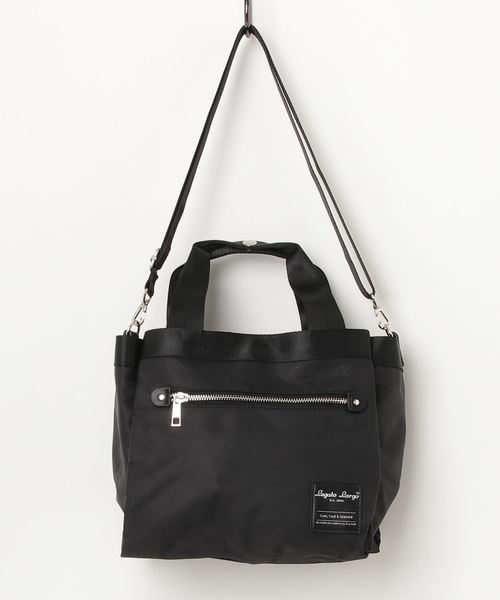 Legato Largo（レガートラルゴ）の「【Legato Largo】レガートラルゴ 撥水加工10ポケットミドルトートバッグ（ショルダーバッグ・レディース・ライトグレー/グレー/ブラック/オリーブ/ベージュ・FREE）」の12枚目の写真