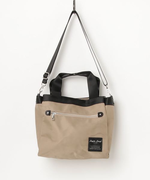Legato Largo（レガートラルゴ）の「【Legato Largo】レガートラルゴ 撥水加工10ポケットミドルトートバッグ（ショルダーバッグ・レディース・ライトグレー/グレー/ブラック/オリーブ/ベージュ・FREE）」の10枚目の写真