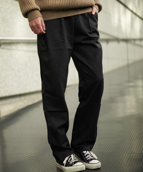 GGD SELECT(ジージーディー セレクト)の「GGD SELECT / イージー ワイドスラックスパンツ(スラックス・メンズ・ブラック/ネイビー/グレー・M/L/XL)」の2枚目の写真