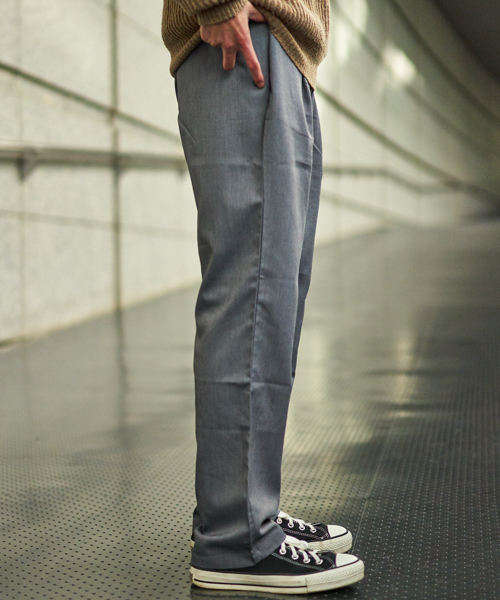 GGD SELECT(ジージーディー セレクト)の「GGD SELECT / イージー ワイドスラックスパンツ(スラックス・メンズ・ブラック/ネイビー/グレー・M/L/XL)」の14枚目の写真