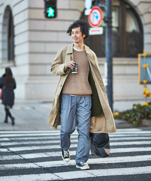 GGD SELECT(ジージーディー セレクト)の「GGD SELECT / イージー ワイドスラックスパンツ(スラックス・メンズ・ブラック/ネイビー/グレー・M/L/XL)」の9枚目の写真