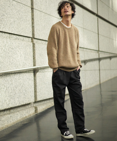 GGD SELECT(ジージーディー セレクト)の「GGD SELECT / イージー ワイドスラックスパンツ(スラックス・メンズ・ブラック/ネイビー/グレー・M/L/XL)」の8枚目の写真