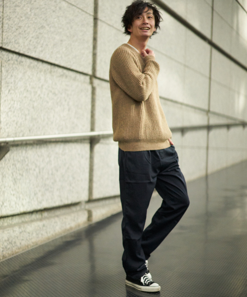 GGD SELECT(ジージーディー セレクト)の「GGD SELECT / イージー ワイドスラックスパンツ(スラックス・メンズ・ブラック/ネイビー/グレー・M/L/XL)」の7枚目の写真