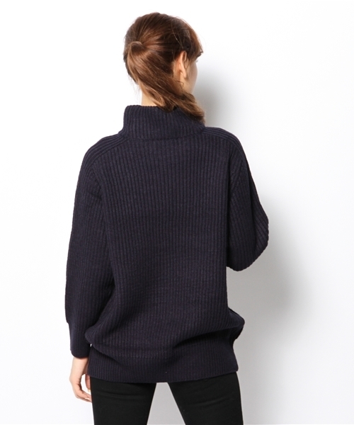 ROSE BUD（ローズバッド）の「【カタログ掲載】LK-132109 TURTLE/N L/S TUNIC（ニット/セーター・レディース・アイボリー/キャメル/ネイビー・ONE SIZE）」の6枚目の写真