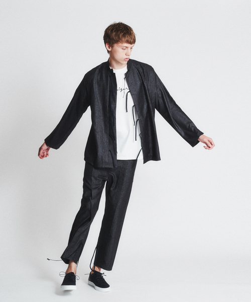 WEYEP(ウィエップ)の「【WEYEP】W-114 プリーツパンツ(その他パンツ・メンズ・ネイビー・1/2)」の3枚目の写真