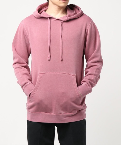 INDEPENDENT（インディペンデント）の「【Independent Trading Co】UNISEX MIDWEIGHT PIGMENT DYED HOODIE (UN)（スウェット・メンズ・ピンク/ミント/ベージュ/ブルー/サックスブルー/グリーン/ブラック/イエロー/マルーン・MEDIUM/SMALL）」の12枚目の写真