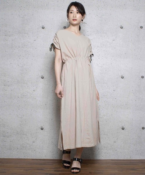 LUGG NAGG(ラグナグ)の「【Jewelobe/ ジュエローブ】2wayチュニックワンピース(ワンピース・レディース・ブラック/ベージュ/ブラウン・FREE)」の2枚目の写真