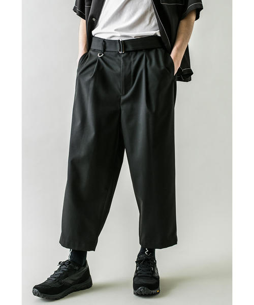 MONKEY TIME（モンキータイム）の「＜monkey time＞ TR TWILL BELTED WIDE ANKLE/アンクルパンツ（その他パンツ・メンズ・ブラック/オリーブ・L/M/S）」の3枚目の写真