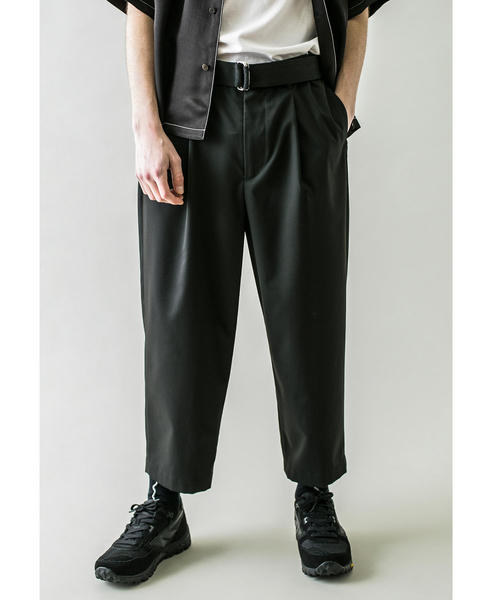 MONKEY TIME（モンキータイム）の「＜monkey time＞ TR TWILL BELTED WIDE ANKLE/アンクルパンツ（その他パンツ・メンズ・ブラック/オリーブ・L/M/S）」の4枚目の写真