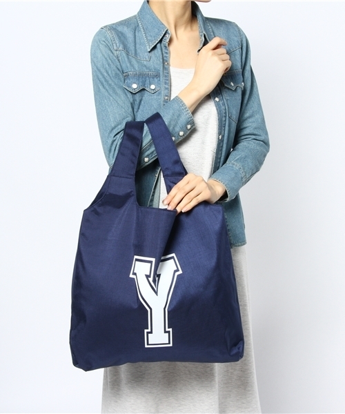 BEAMS BOY(ビームスボーイ)の「INFIELDER DESIGN / NYLONショッパーバッグ(トートバッグ・レディース・オフホワイト/ワイン/ネイビー・ONE SIZE)」の10枚目の写真