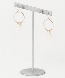 【U for you】ケシパールサークルピアス