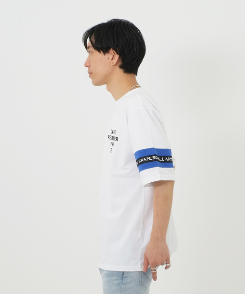 ATTI(アッティ)の「袖テープ叩き付け半袖Tシャツ/カットソー(Tシャツ/カットソー・メンズ・ブラック/オレンジ/ホワイト・FREE)」の15枚目の写真