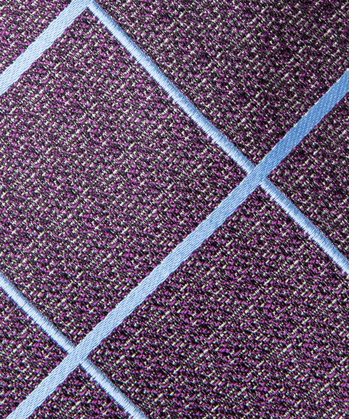 RECENCY OF MINE（リーセンシー オブ マイン）の「【Recency of Mine】英国ペーンチェックネクタイ（ネクタイ・メンズ・パープル/チャコールグレー・フリー）」の8枚目の写真