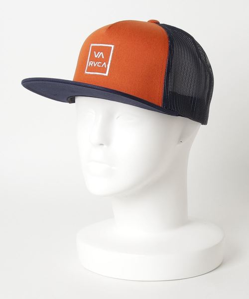 RVCA(ルーカ)の「RVCA VA ALL THE WAY TRUCKER AJ042-901(キャップ・メンズ・ブラック/ネイビー/オレンジ/カーキ・FREE)」の1枚目の写真
