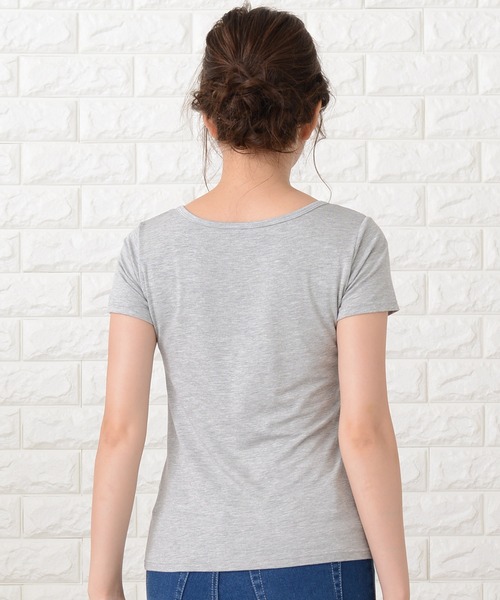 セール】カップ付き半袖Tシャツ トップスインナー（Tシャツ