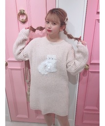 Swankiss�i�X�����L�X�j�́uHB meow knit O/P�i�����s�[�X�j�v