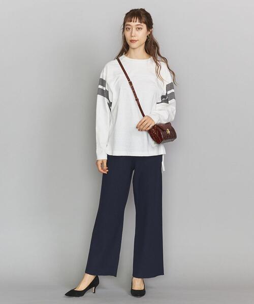 美品 BEAUTY&YOUTH ユナイテッドアローズ ニット ワイドパンツ H BEAUTY&YOUTH UNITED ARROWS（エイチビューティーアンドユース