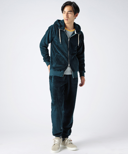 B:MING by BEAMS（ビーミングバイビームス）の「ビーミング by ビームス / シャギーフリースパーカ（パーカー・メンズ・ネイビー/ダークグリーン/グレー・LARGE/X-LARGE/MEDIUM/SMALL）」の13枚目の写真