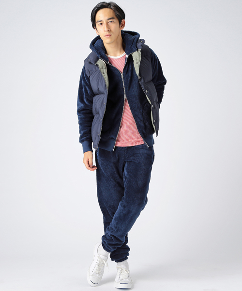 B:MING by BEAMS（ビーミングバイビームス）の「ビーミング by ビームス / シャギーフリースパーカ（パーカー・メンズ・ネイビー/ダークグリーン/グレー・LARGE/X-LARGE/MEDIUM/SMALL）」の6枚目の写真