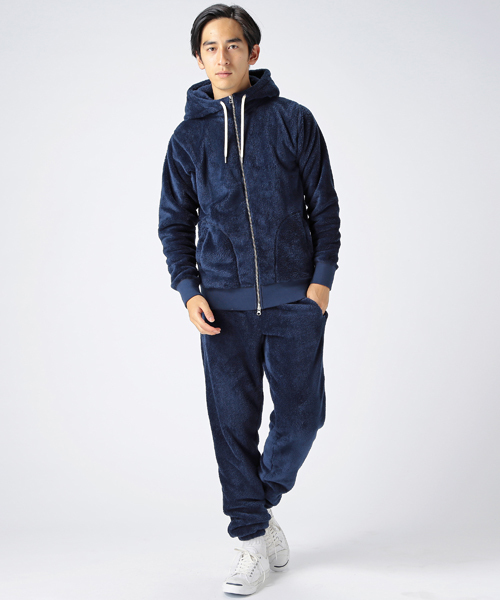 B:MING by BEAMS（ビーミングバイビームス）の「ビーミング by ビームス / シャギーフリースパーカ（パーカー・メンズ・ネイビー/ダークグリーン/グレー・LARGE/X-LARGE/MEDIUM/SMALL）」の7枚目の写真