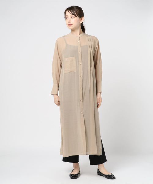 セール】FLUID. (フルイド) WASHABLE SEE THROUGH CUPRA（ワンピース 