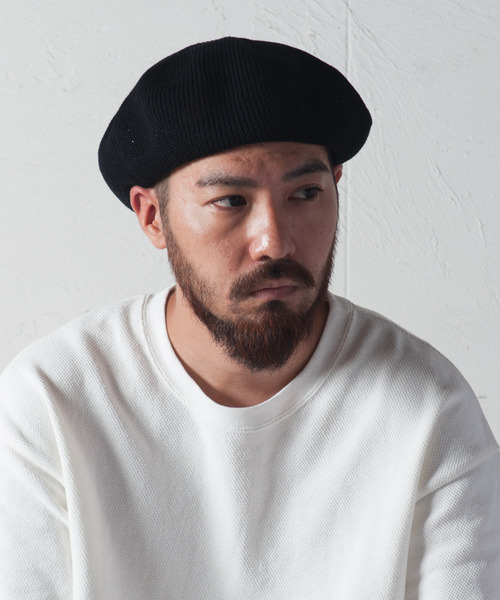 RACAL(ラカル)の「SU2 Cotton Knit Beret / SU2 コットンニットベレー(ハンチング/ベレー帽・メンズ・ブラック/ネイビー/モカ/ライトベージュ・MEDIUM/LARGE)」の5枚目の写真