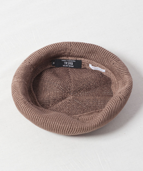 RACAL(ラカル)の「SU2 Cotton Knit Beret / SU2 コットンニットベレー(ハンチング/ベレー帽・メンズ・ブラック/ネイビー/モカ/ライトベージュ・MEDIUM/LARGE)」の13枚目の写真