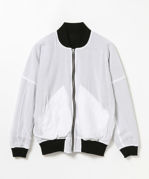 Theory♡シアーボンバージャケット　ホワイト　Ｓサイズ TACASI（タキャシ）の「◎TA CA Si / ワッフルクロス ボンバー